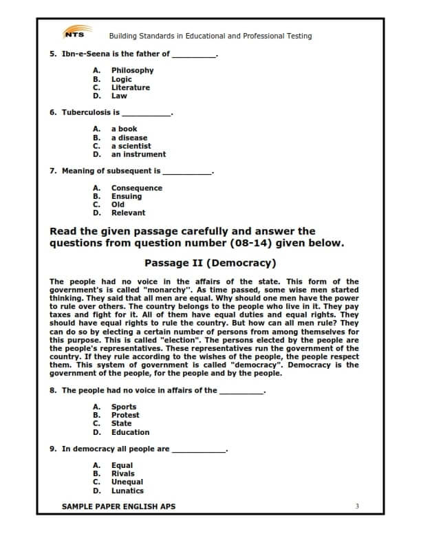 SAMPLE PAPER ENGLISH 003