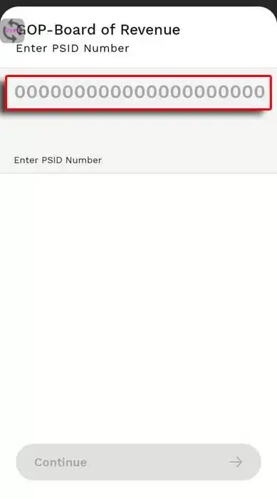 PSID Number For PPSC Challan Form