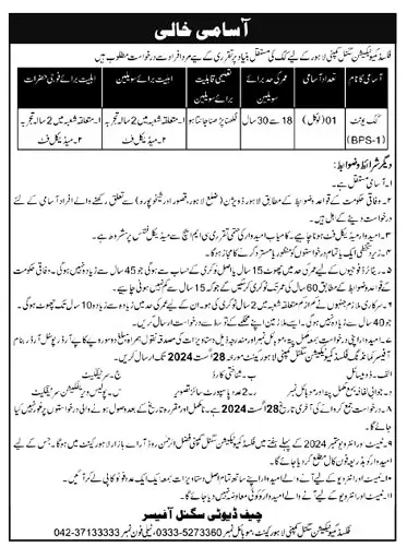 Fixed Communication Signal Company Jobs in Lahore August 2024